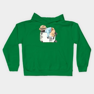 travel cat Kids Hoodie